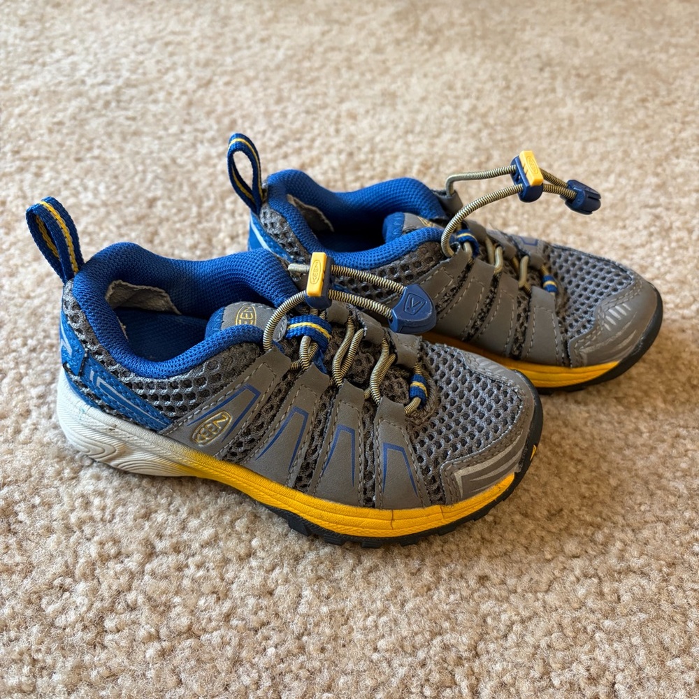 Keen Kids Gray and Blue Athletic Sneakers